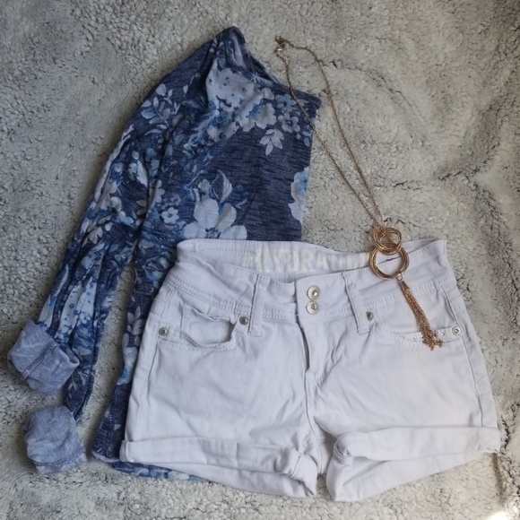 Hydraulic Pants - 💙⚡White jean shorts